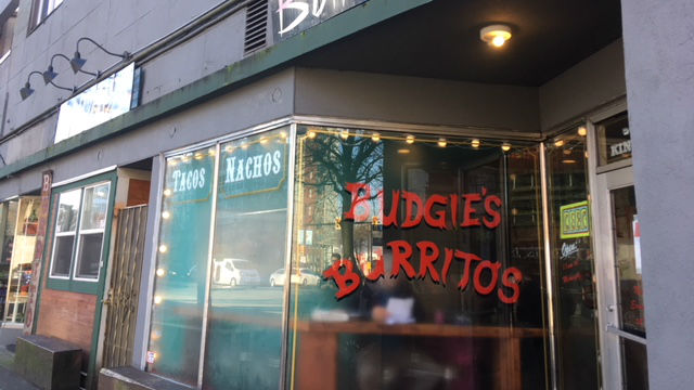 バンクーバーのおすすめブリトー屋さんBudgies Burritos